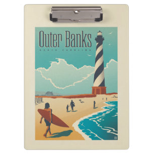 Außenbanken   North Carolina Klemmbrett