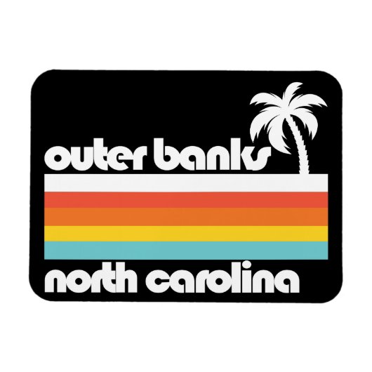 Außenbanken North Carolina Magnet (Horizontal)