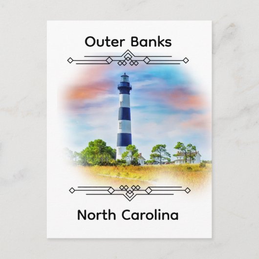 Außenbanken North Carolina Postkarte (Vorderseite)