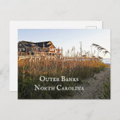 Außenbanken North Carolina Postkarte (Vorne/Hinten)
