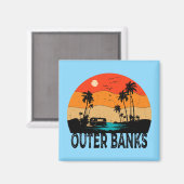 Außenbanken North Carolina Vintag Magnet (Vorderseite/Rückseite)