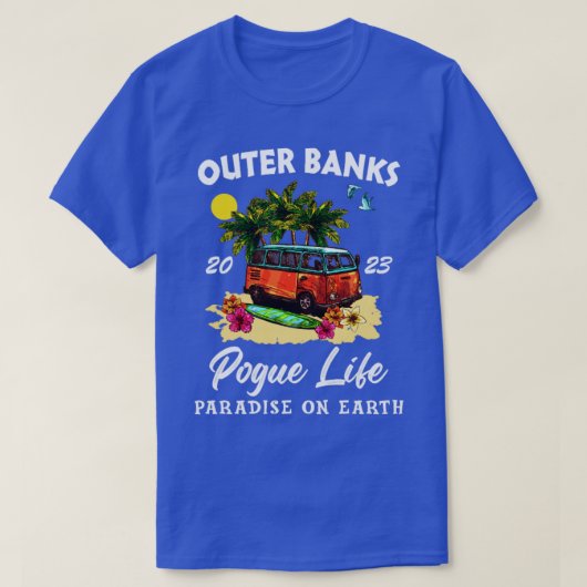 Außenbanken Pogue Life Paradise on Earth 2023 T-Shirt (Design vorne)