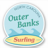 Außenbanken surfen aufkleber (Vorderseite)
