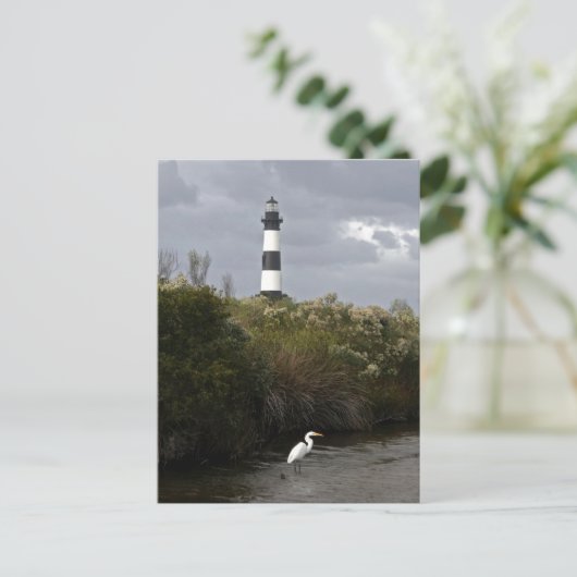 Außenbanks Leuchtturm Postkarte (Stehend Vorderseite)