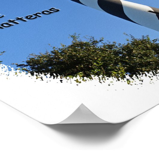 Außenbanks Leuchtturmposter Poster (Ecke)