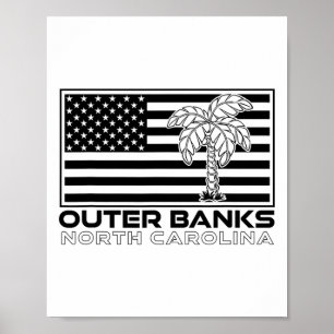 Außenbanks NC Beach Vacacation North Carolina Obx  Poster