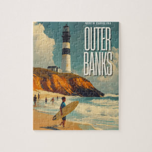 Außenbanks NC Vintage Travel Puzzle