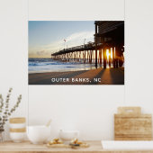 Außenbanks North Carolina OBX Avalon Angelpunkt Poster (Küche)