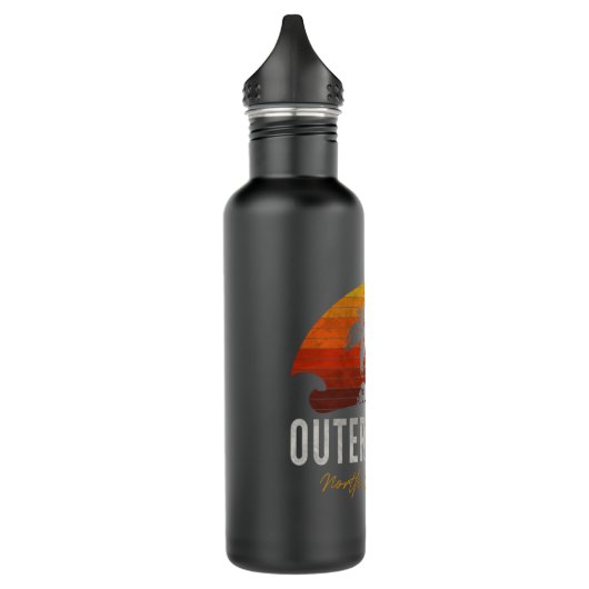 Außenbanks North Carolina Palms Ausflug Sur Edelstahlflasche (Links)