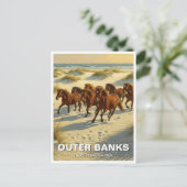 Außenbanks North Carolina Reise Postkarte (Stehend Vorderseite)