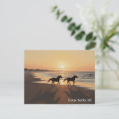 Außenbanks North Carolina Reise Postkarte (Stehend Vorderseite)