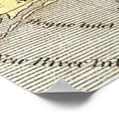 Außenbanks und Eastern North Carolina Map (1827) Poster (Ecke)