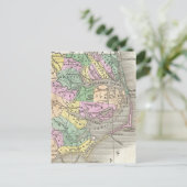 Außenbanks und Eastern North Carolina Map (1827) Postkarte (Stehend Vorderseite)