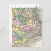 Außenbanks und Eastern North Carolina Map (1827) Postkarte (Vorne/Hinten)