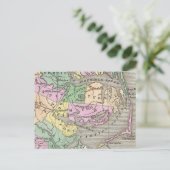 Außenbanks und Eastern North Carolina Map (1827) Postkarte (Stehend Vorderseite)