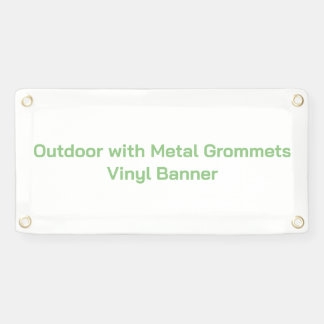 Außenbanner mit Metallösen 30 cm x 60 cm Vinyl-Ban Banner