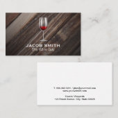 Außenbereich | Glas Rotwein Visitenkarte (Vorne/Hinten)