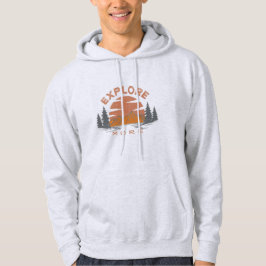 Außenbereich - Grafik erkunden Hoodie