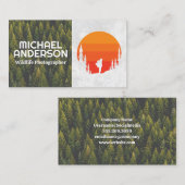 Außenbereich | Hiker-Logo | Forst Visitenkarte (Vorne/Hinten)