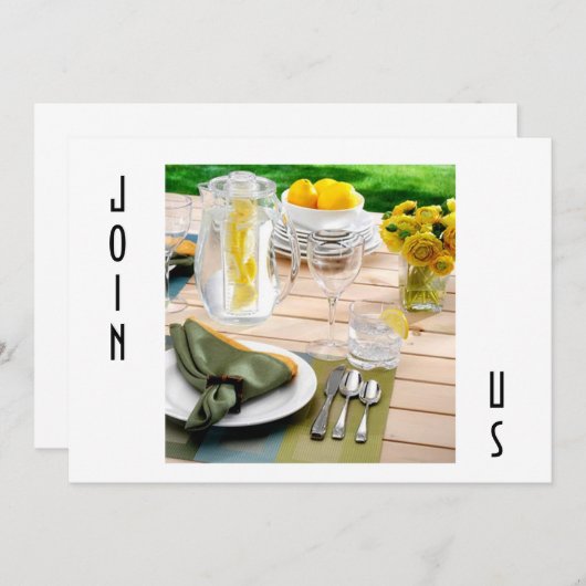 AUSSENEINLADUNG FÜR JEDEN ANLASS EINLADUNG (Vorne/Hinten)