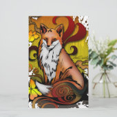 Außenfuchs Briefpapier (Stehend Vorderseite)