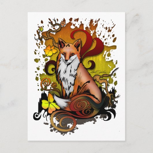 Außenfuchs Postkarte (Vorderseite)