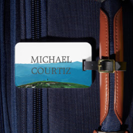 Außengebirgskarte Reisende personalisieren Gepäckanhänger