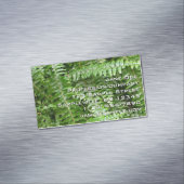 Außengrenzen I Grüne Natur Magnetische Visitenkarte (Beispiel)