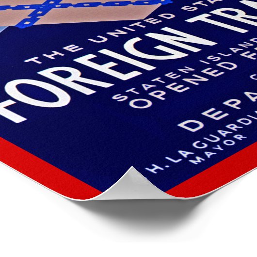 Außenhandelszone Poster (Ecke)