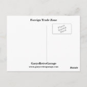 Außenhandelszone Postkarte (Rückseite)