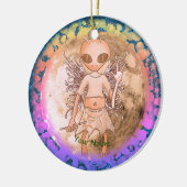 Außenirdisches Feenornament Keramik Ornament (Links)