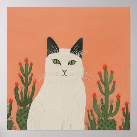 Außenkatze Poster (Vorne)