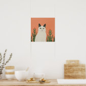 Außenkatze Poster (Küche)