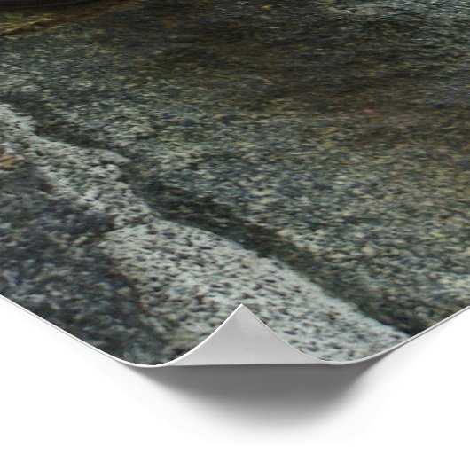 Außenleuchte an der Steinwand Poster (Ecke)