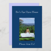 Außenmassagefotografie Einladung (Vorne/Hinten)