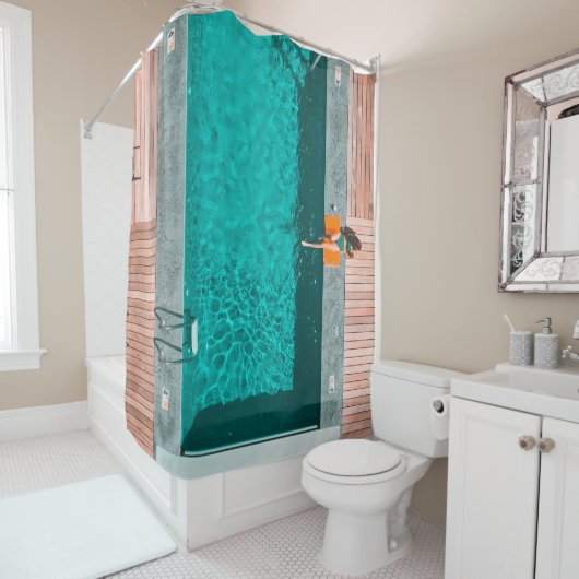 Außenpool Duschvorhang (Beispiel)