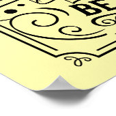 AUSSENPOSTEN - Regeln für den Hinterhof Poster (Ecke)