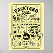 AUSSENPOSTEN - Regeln für den Hinterhof Poster (Vorne)