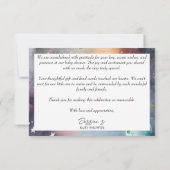 Außenraum Astronaut Babydusche Dank Karte (Rückseite)