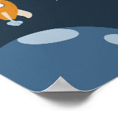 Außenraum Babydusche Begrüßungsschild-Plakat Poster (Ecke)