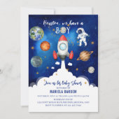 Außenraum Galaxy Starry Babydusche Einladung (Vorderseite)