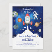 Außenraum Galaxy Starry Babydusche Einladung (Vorderseite)