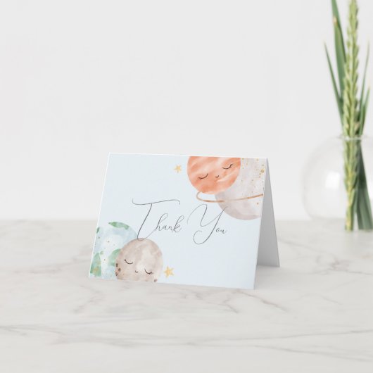 Außenraum Kinderdusche Danke Karte (Vorderseite)