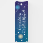 Außenraum Kinderdusche Galaxie Banner (Vertikal)