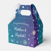 Außenraum Kinderdusche Galaxie Geschenkschachtel (Rückseite)