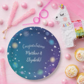 Außenraum Kinderdusche Galaxie Pappteller (Party)