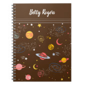 Außenraum Nahtloses Muster Notizblock (Vorderseite)