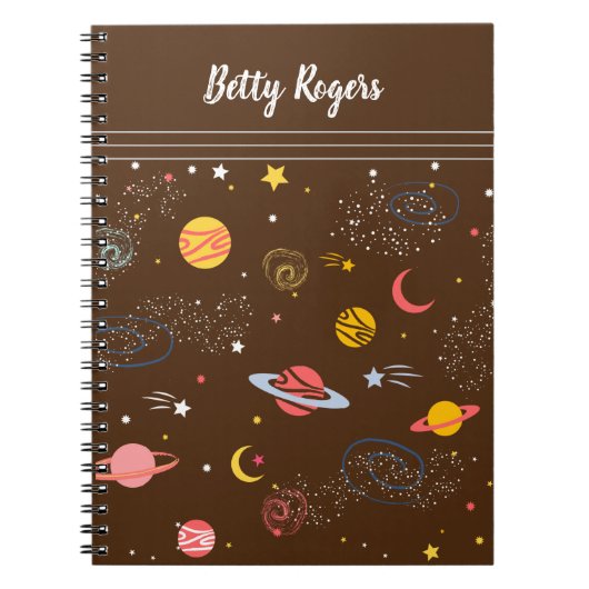 Außenraum Nahtloses Muster Notizblock (Vorderseite)