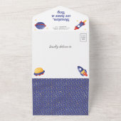 Außenraumdusche Niedlicher Teddy Bear Astronauten All In One Einladung (Außenbereich)