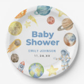 Außenraumdusche Pappteller (Vorderseite)